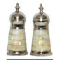 Set of 2 Mother of Pearl Salt Shakers